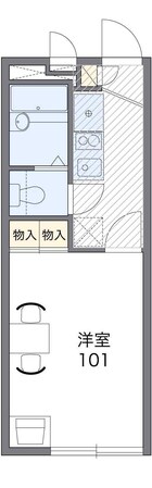 レオパレスＣＡＬＭＯの物件間取画像